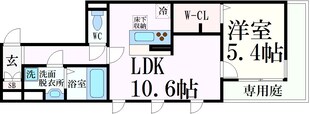 サンセベリア夏原の物件間取画像